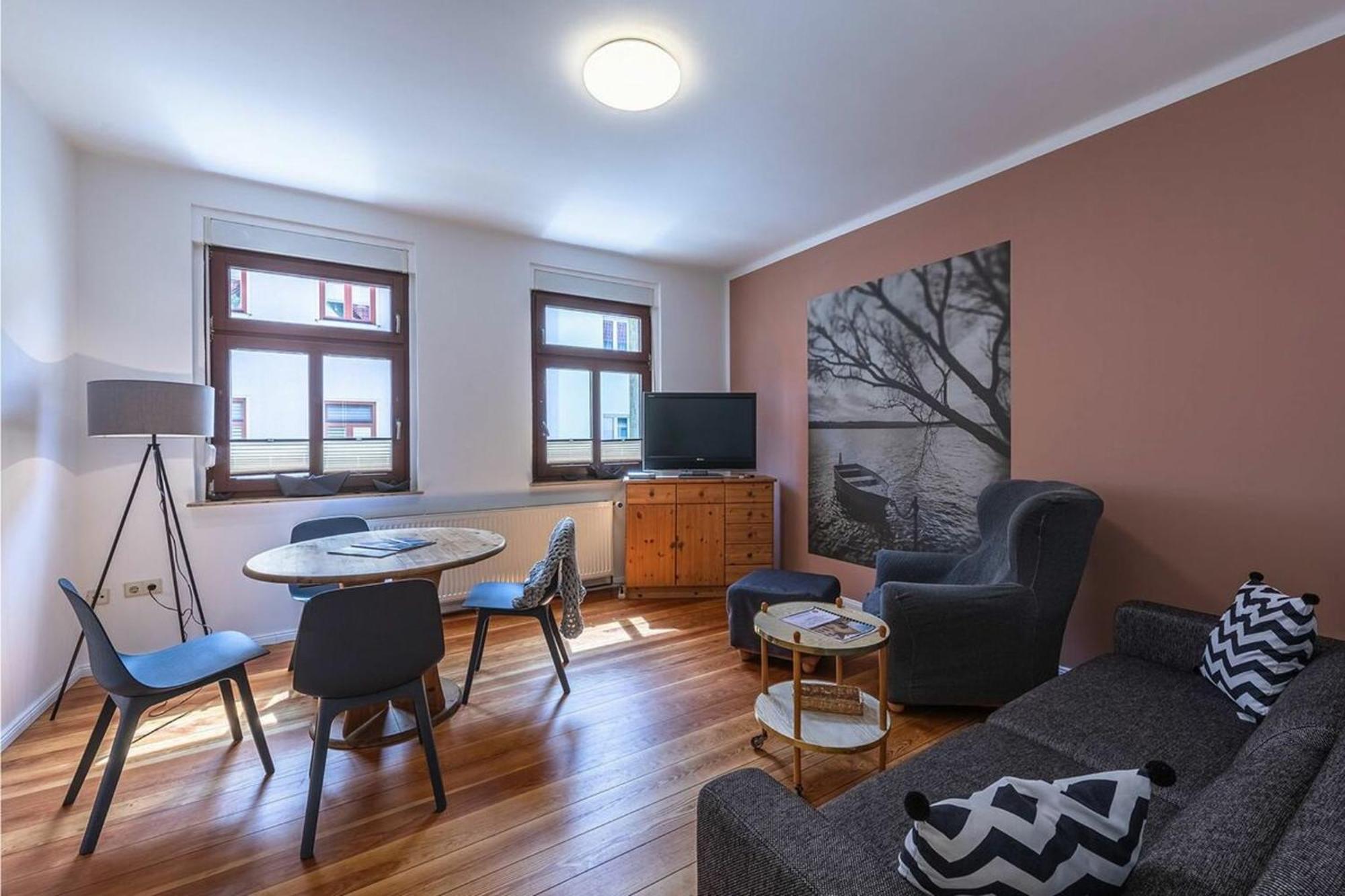 Ferienwohnung Hafenhaus Bootsquartier Waren  Exterior foto